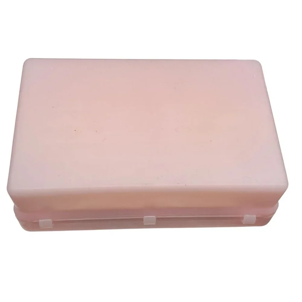 Vintage Stanley Home Products Pink Plastic Soap Dish With Floral Soap 4